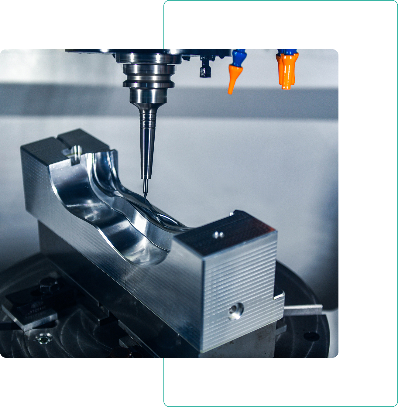 Precision metalworking with CNC machine